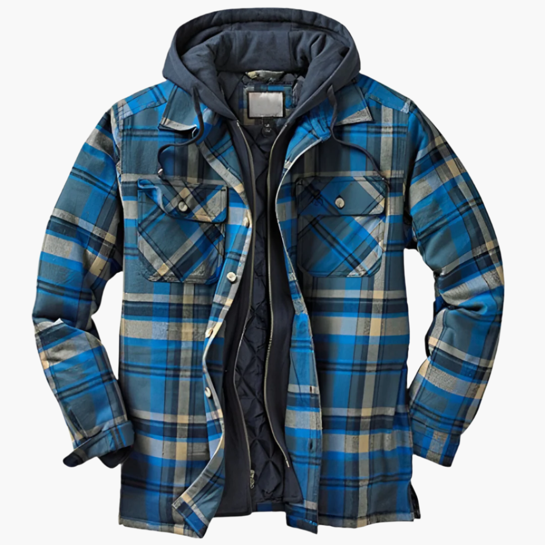 Veste à capuche style bûcheron homme polyvalente pour extérieur et ville
