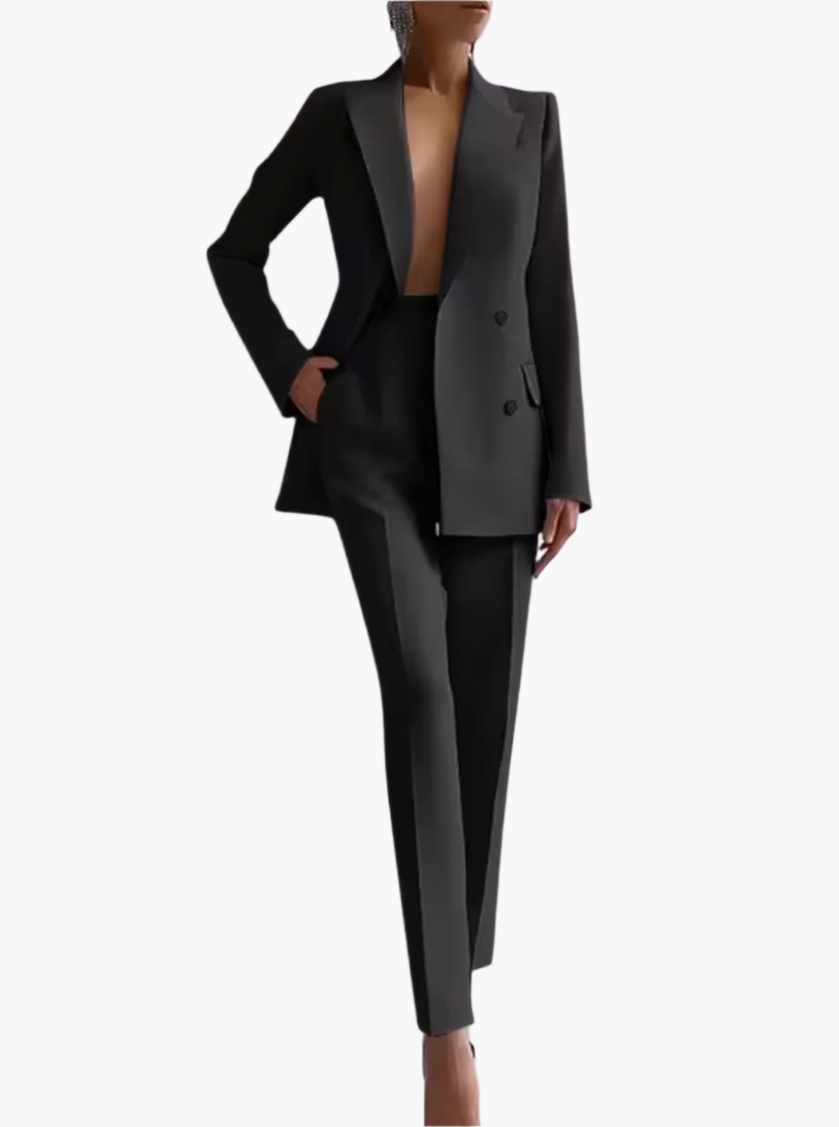 Tailleur Pantalon Femme Chic Professionnel Style Moderne Affaires