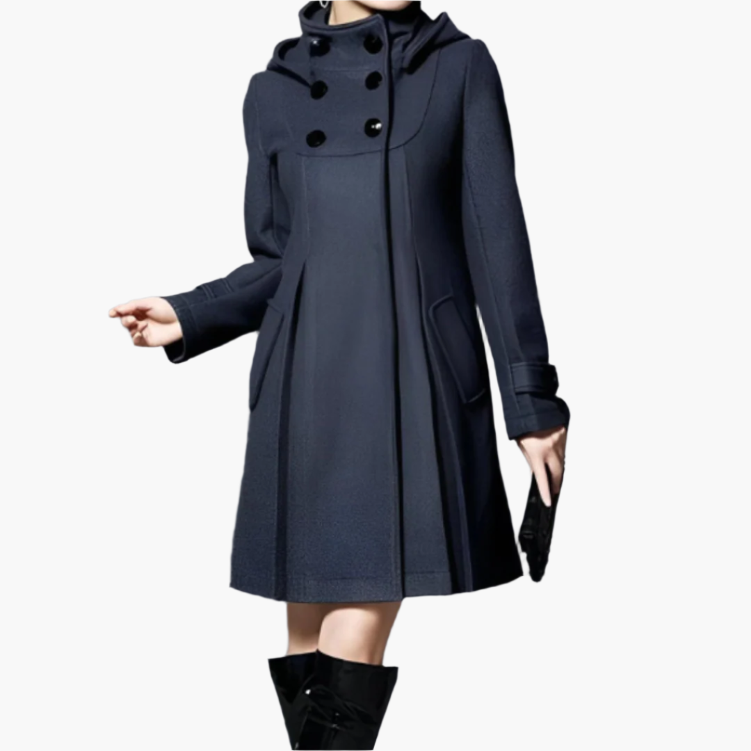 Manteau d’Hiver Élégant Femme Style Classique avec Capuche – Idéal pour Froid et Occasions Spéciales