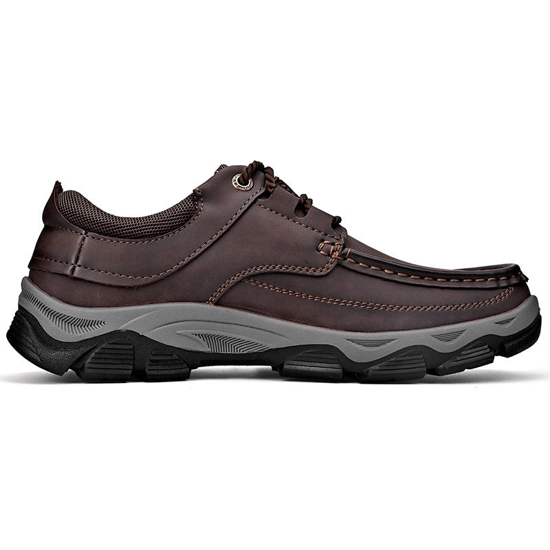 Mathew – Chaussures de randonnée en cuir vegan pour hommes grandes tailles