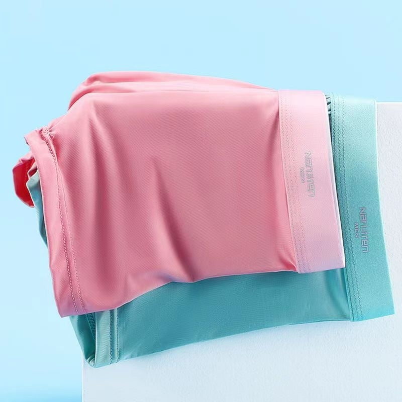Ian – Sous-vêtements en soie glacée d'été pour hommes en graphène respirant