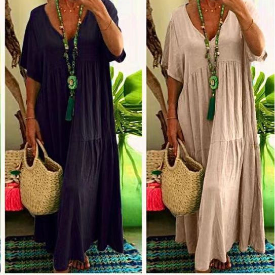 Julie – Robe Ample Multi-Couleurs Grande Taille