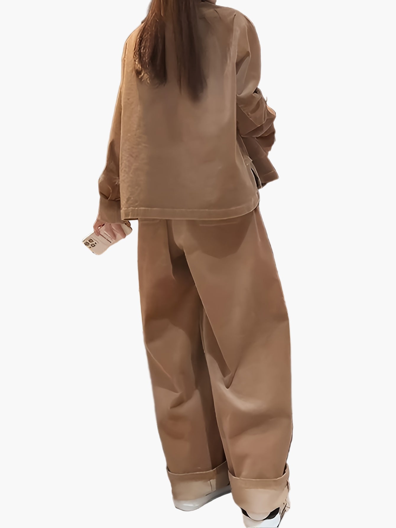 Ensemble Femme Décontracté Élégant Style Urbain Automne Hiver