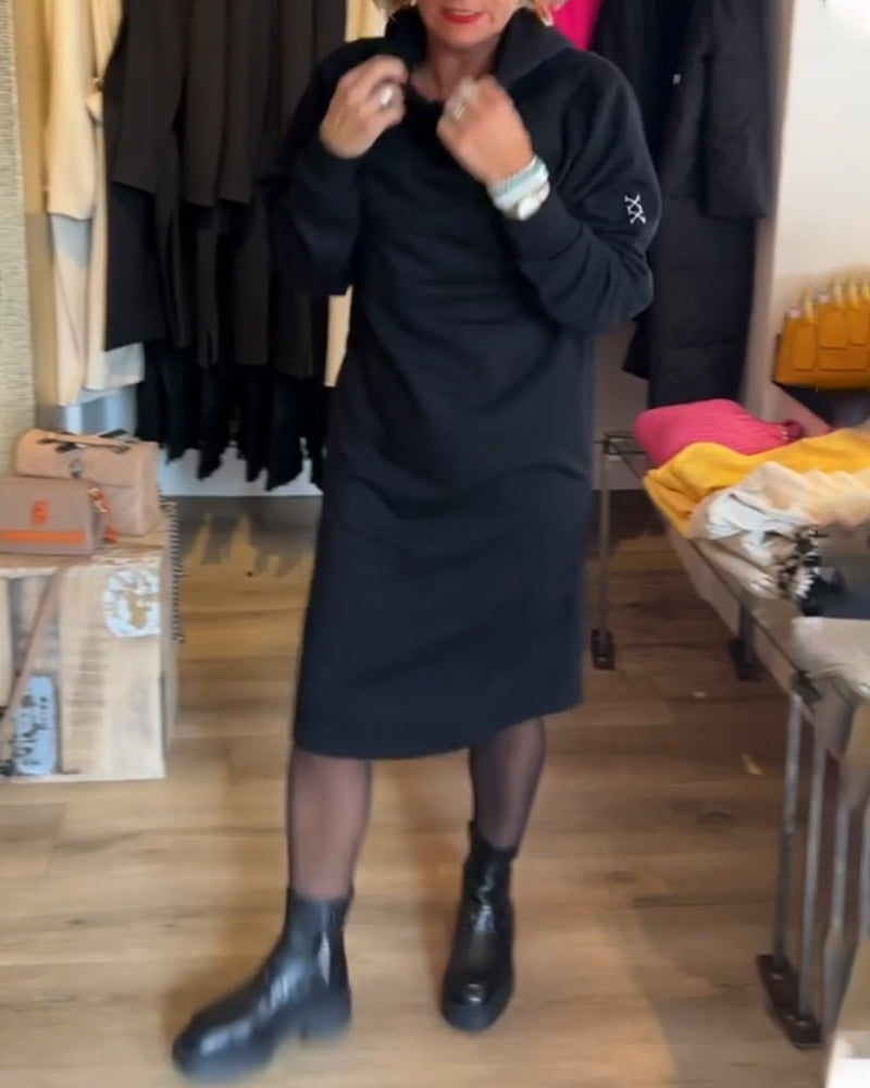 Jean – Robe Unie avec Capuche et Poches