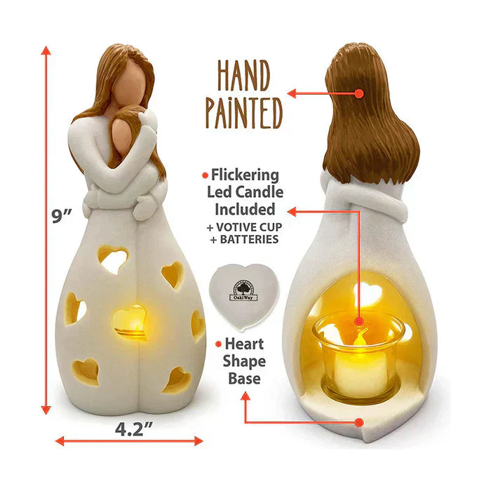 Cherish™ - Bougeoir Mère Fille avec Bougie LED