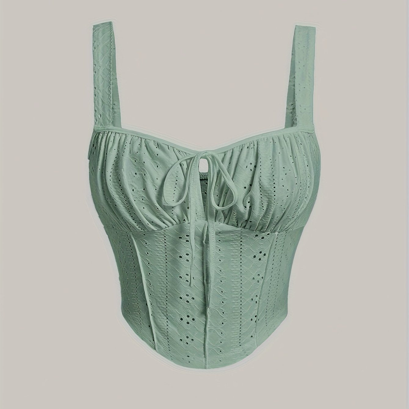 Chic broderet bustier i korsette-stil til forår og sommer