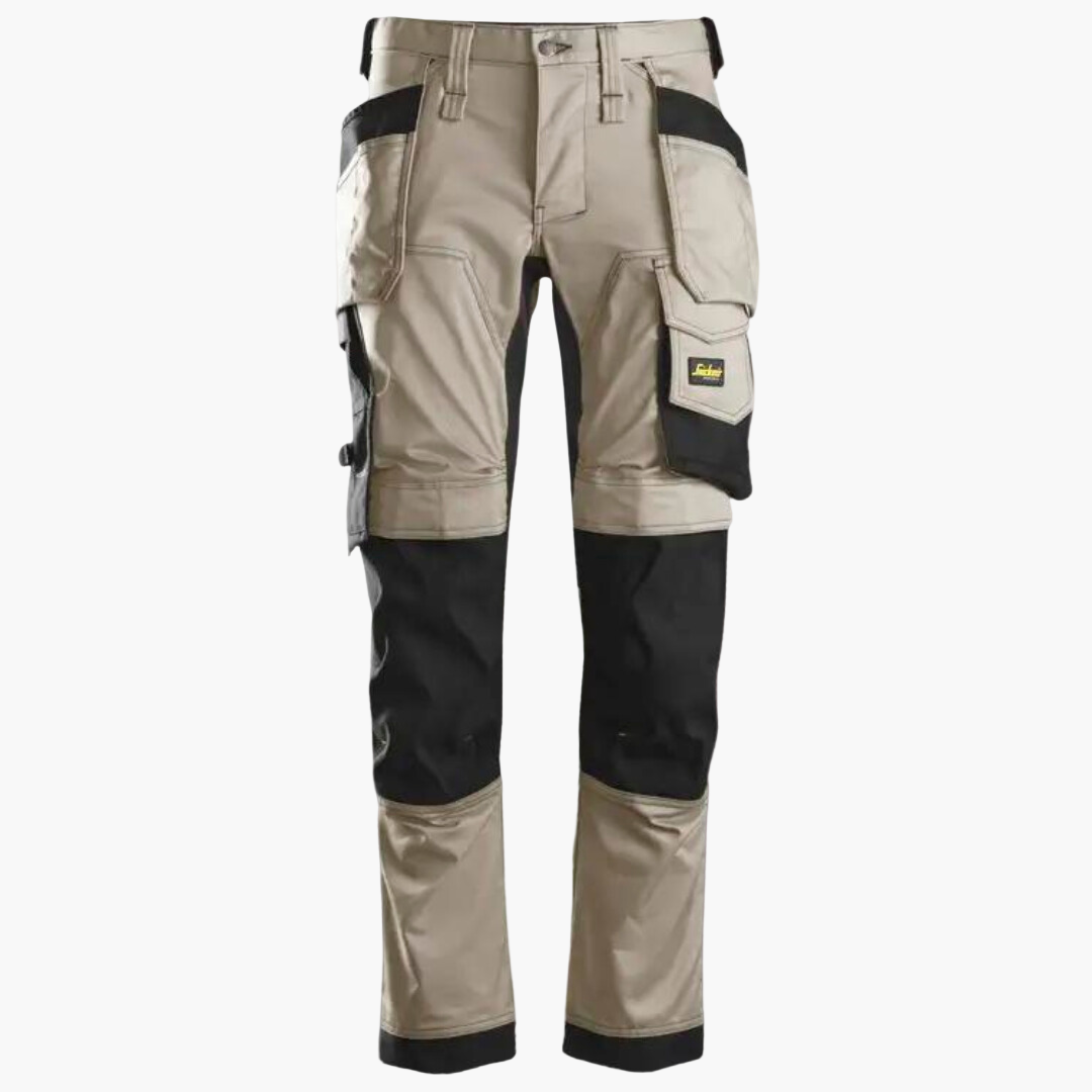 Pantalon de travail stretch à poches holster pour homme – Style professionnel et pratique