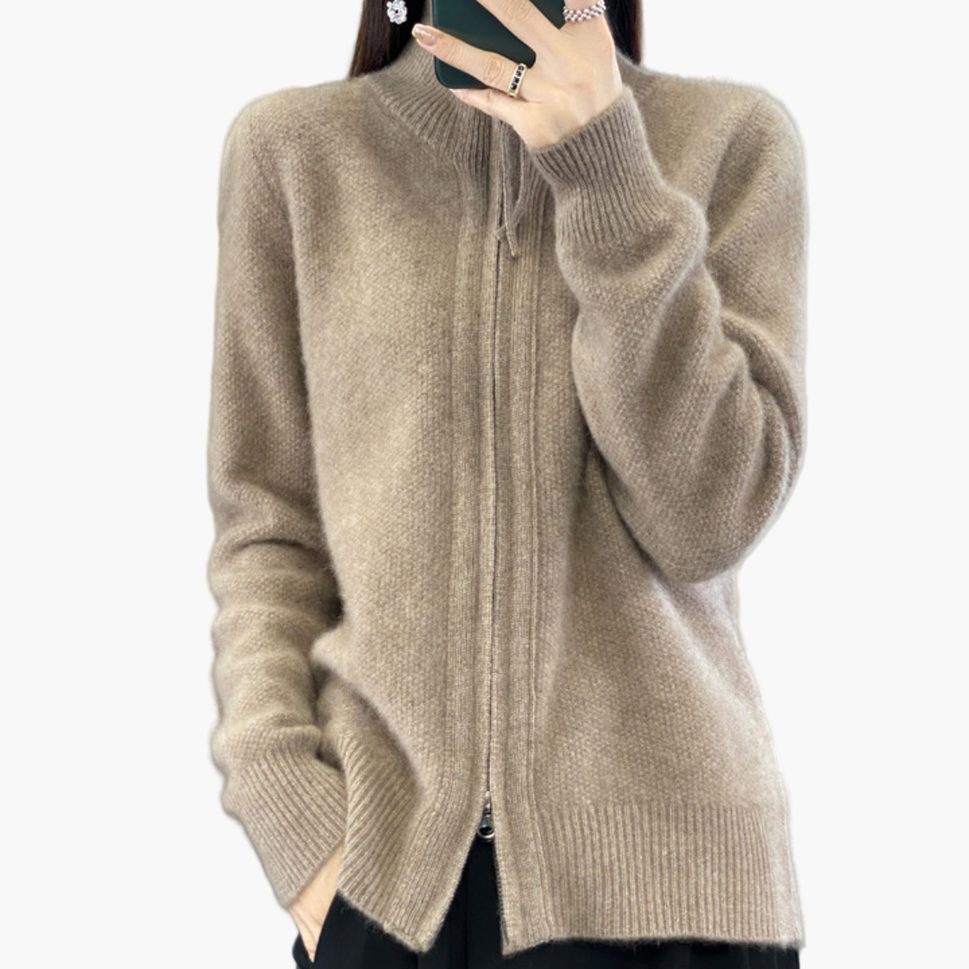 Gilet zippé femme style décontracté élégant pour toutes occasions