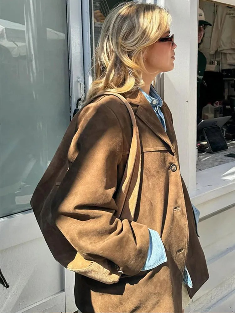 Manteau trench oversize style élégant pour femme – Idéal automne et hiver