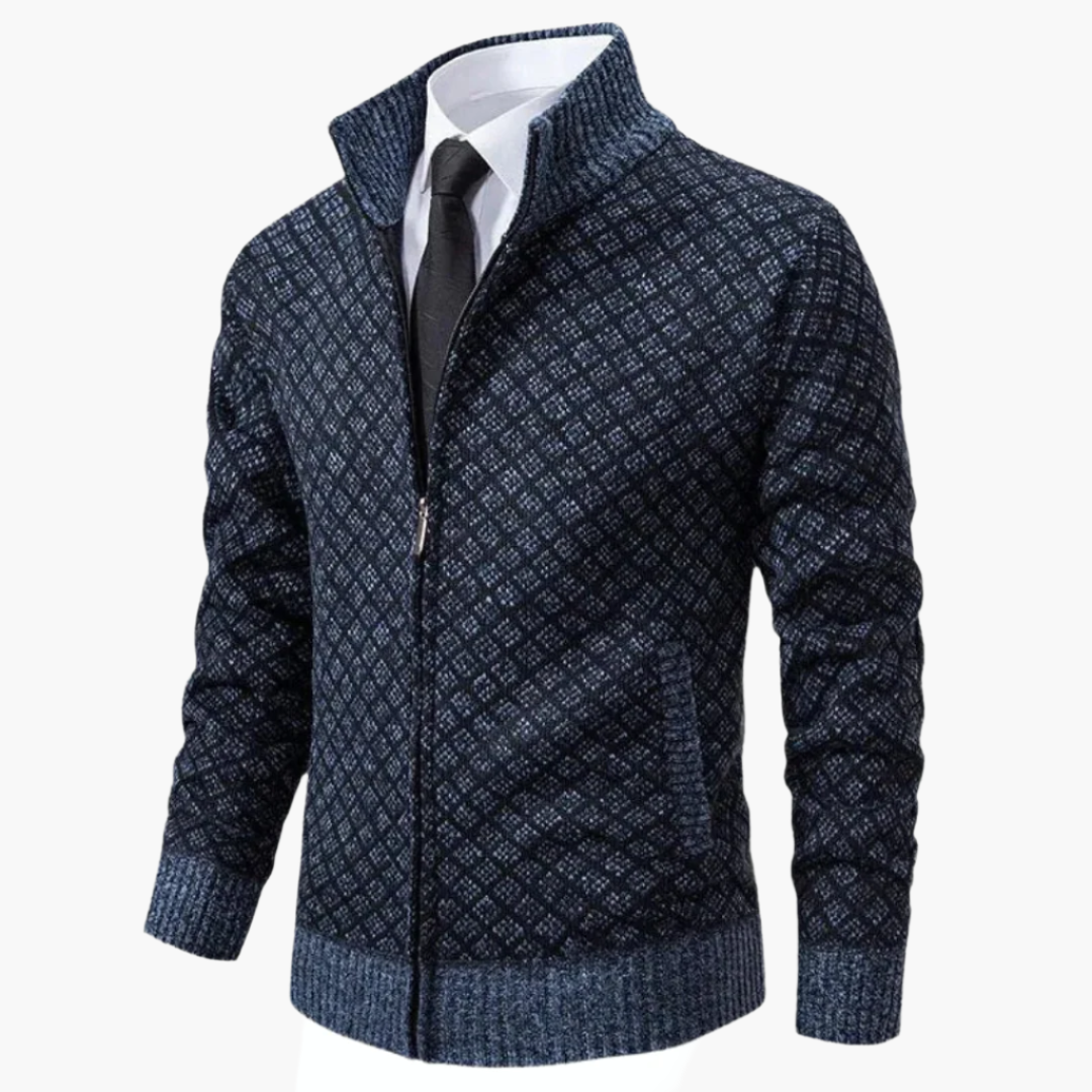 Veste zippée élégante pour homme style affaires décontracté