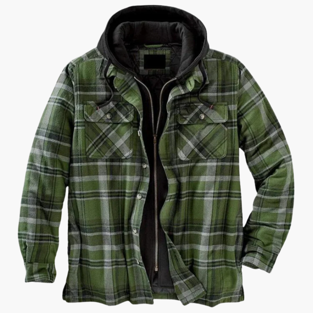 Veste à capuche style bûcheron homme polyvalente pour extérieur et ville