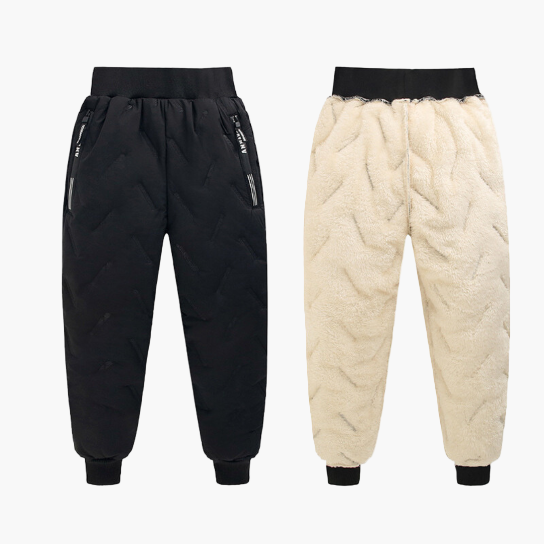 Pantalon d'hiver chaud imperméable pour enfants – Style outdoor, idéal pour activités hivernales