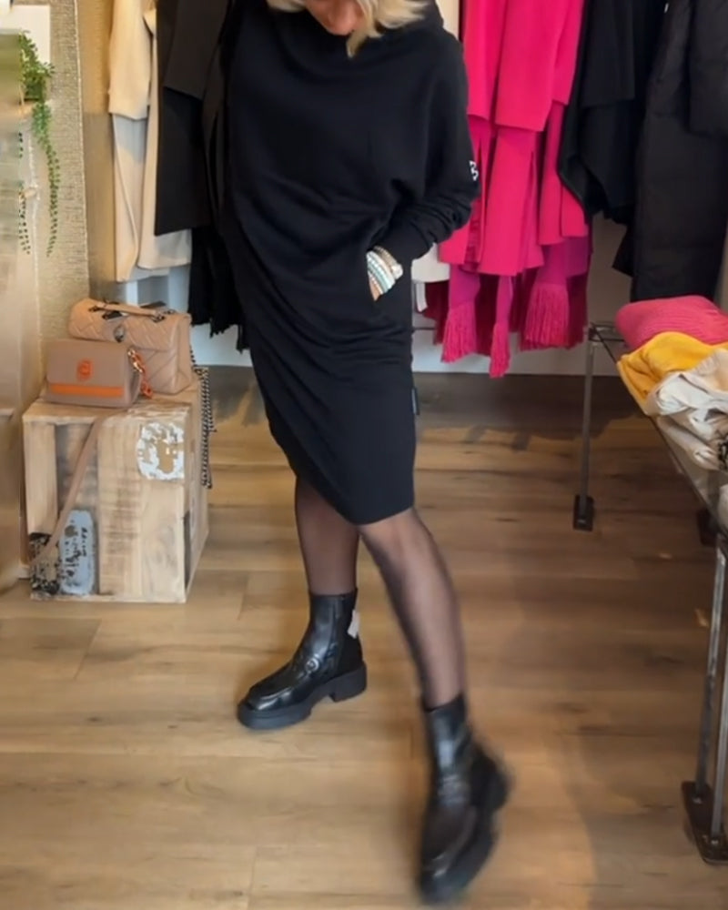 Jean – Robe Unie avec Capuche et Poches