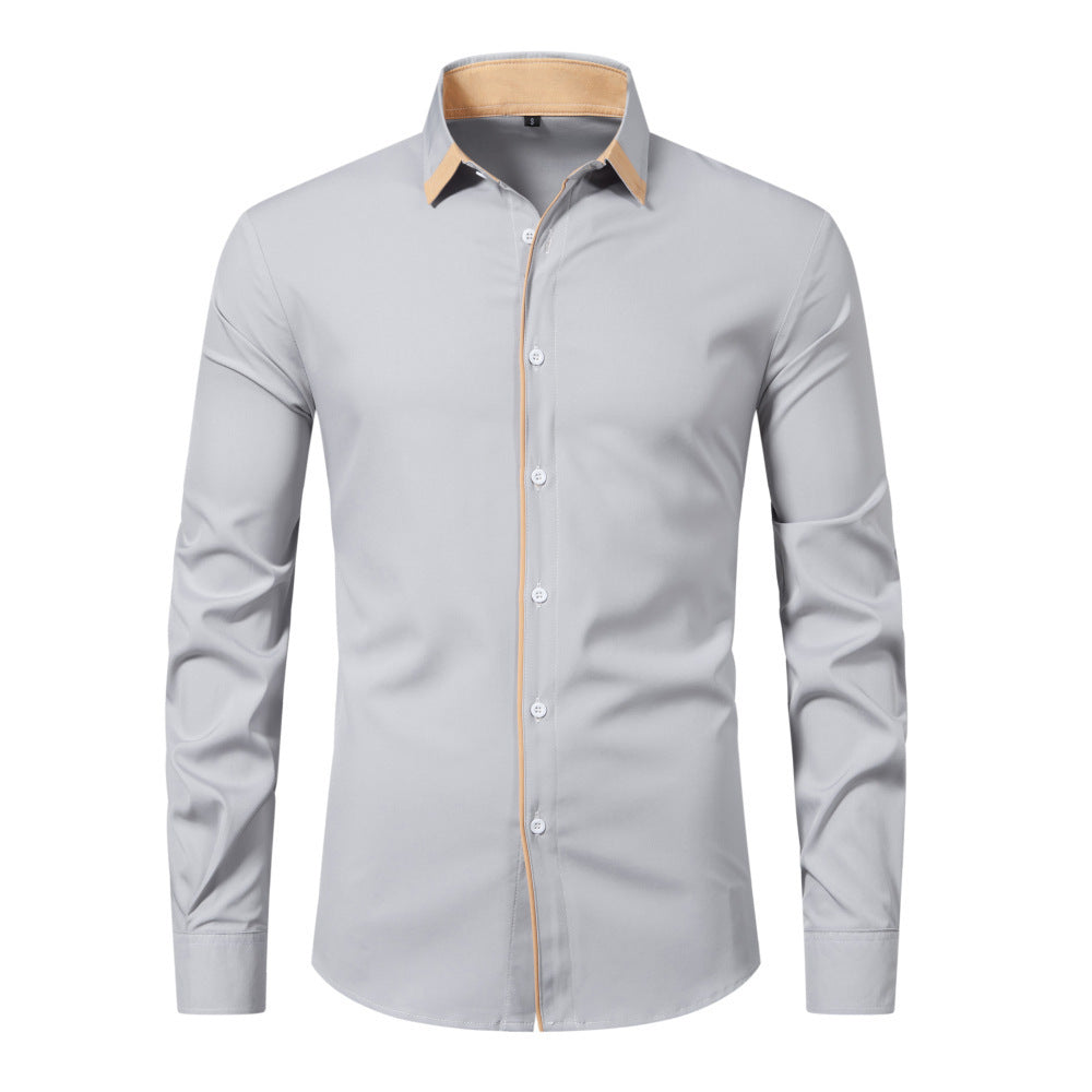 Shannon – Chemise décontractée à manches longues avec contraste de couleur