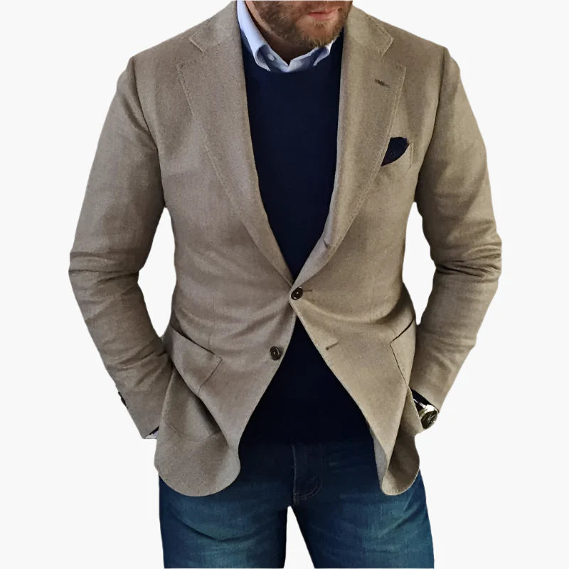 Blazer Classique Homme Style Élégant Polyvalent pour Affaires et Quotidien