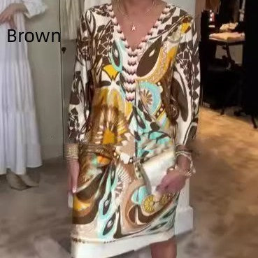 Judith – Robe d'été à col en V pour femmes