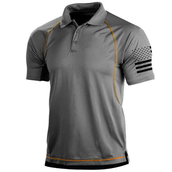 Jason – Polo à Manches Courtes avec Col et Style Asymétrique