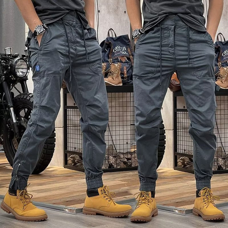 Winston – Salopettes rétro multi-poches à taille élastique