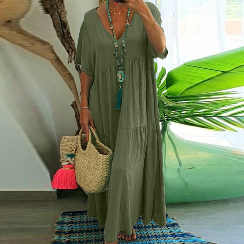 Julie – Robe Ample Multi-Couleurs Grande Taille