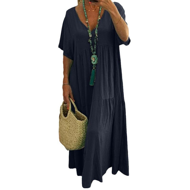 Julie – Robe Ample Multi-Couleurs Grande Taille