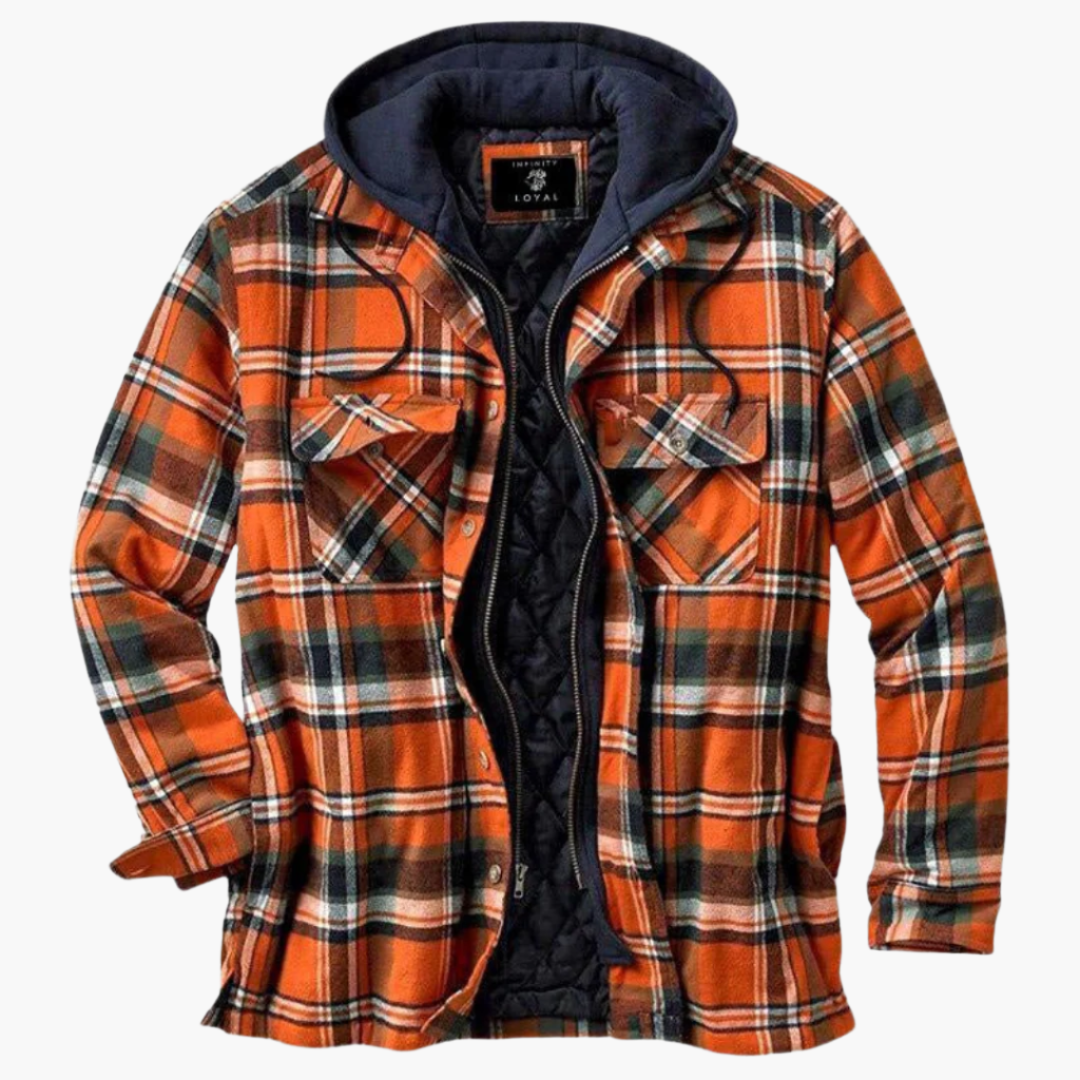 Veste à capuche style bûcheron homme polyvalente pour extérieur et ville
