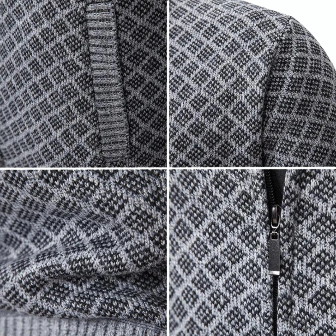 Veste zippée élégante pour homme style affaires décontracté