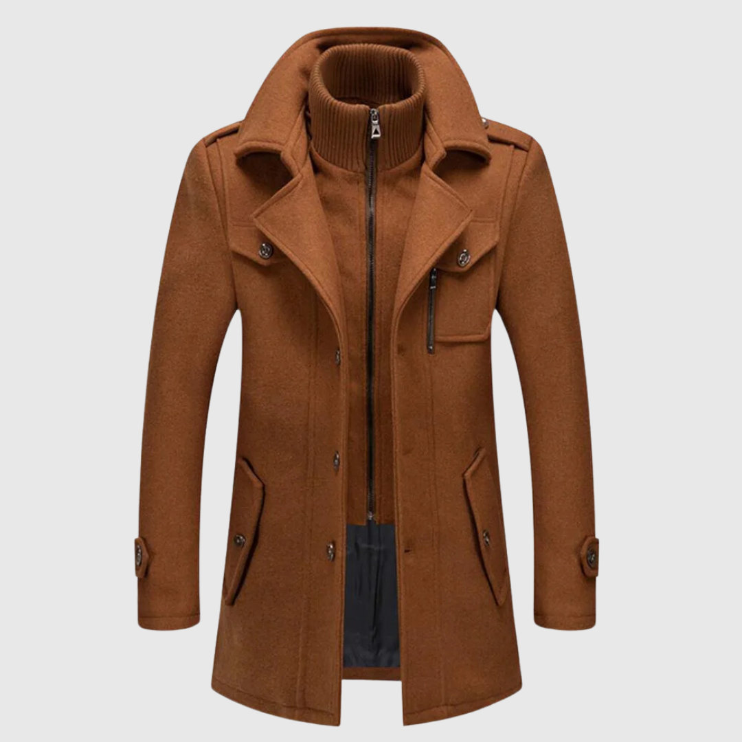 Trench-coat classique pour homme