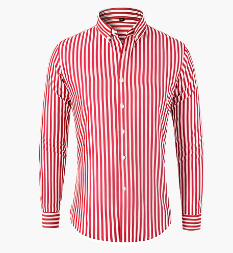 Chemise à Rayures Élégante pour Homme - Style Classique et Polyvalent