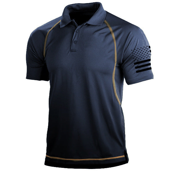 Jason – Polo à Manches Courtes avec Col et Style Asymétrique