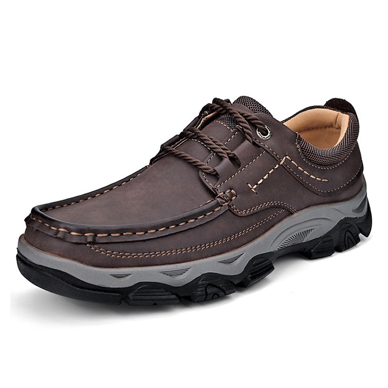 Mathew – Chaussures de randonnée en cuir vegan pour hommes grandes tailles