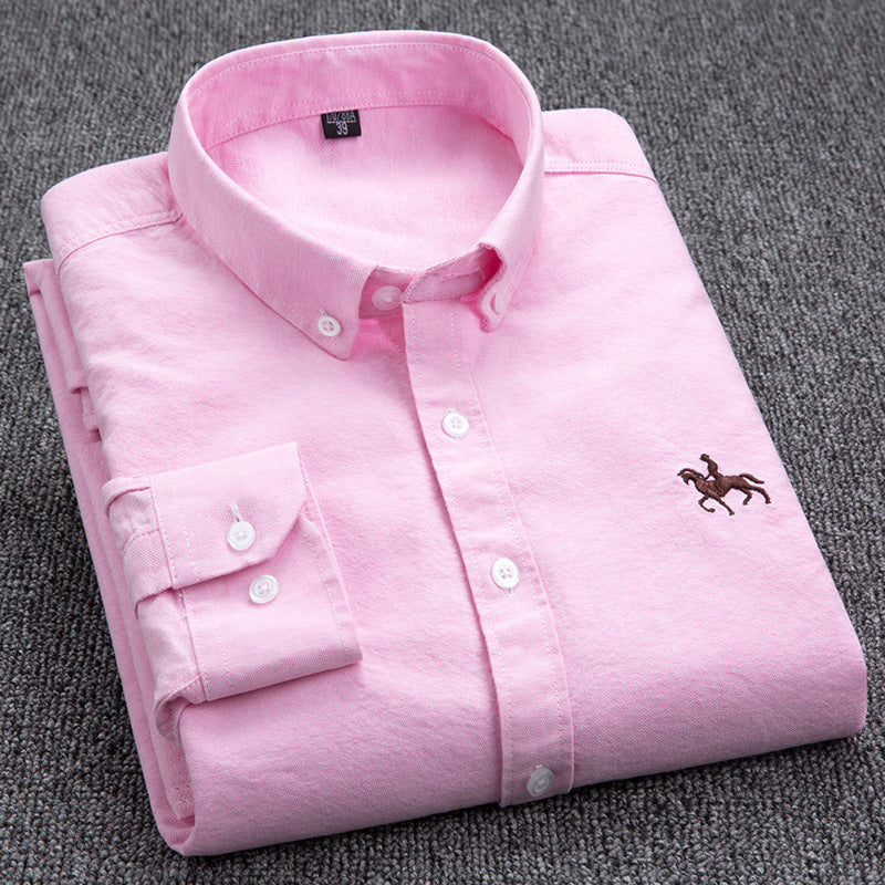 Jack – Chemise blanche oxford à manches longues