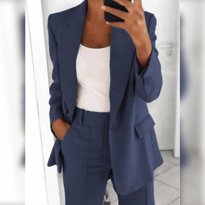 Harriet – Veste Cardigan Élégante à Col Polo Slim-fit pour Femmes