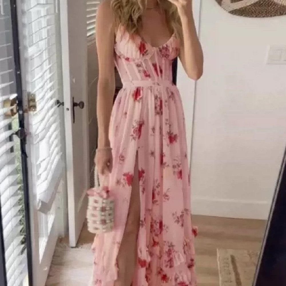 Lynda – Robe Imprimée Décontractée pour Femme