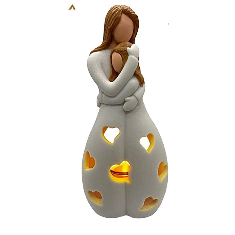 Cherish™ - Bougeoir Mère Fille avec Bougie LED