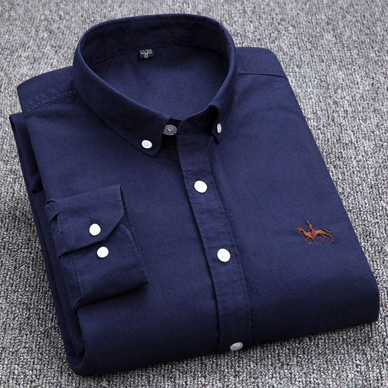 Jack – Chemise blanche oxford à manches longues