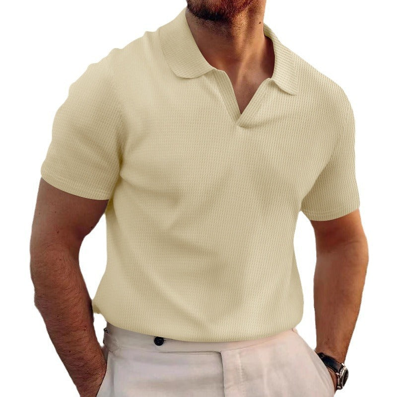 Polo homme manches courtes style slim chic décontracté été