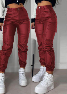 Karen – Pantalon Skinny avec Poches et Plis Zippés