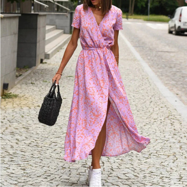 Janet – Robe de Plage Imprimée à la Mode