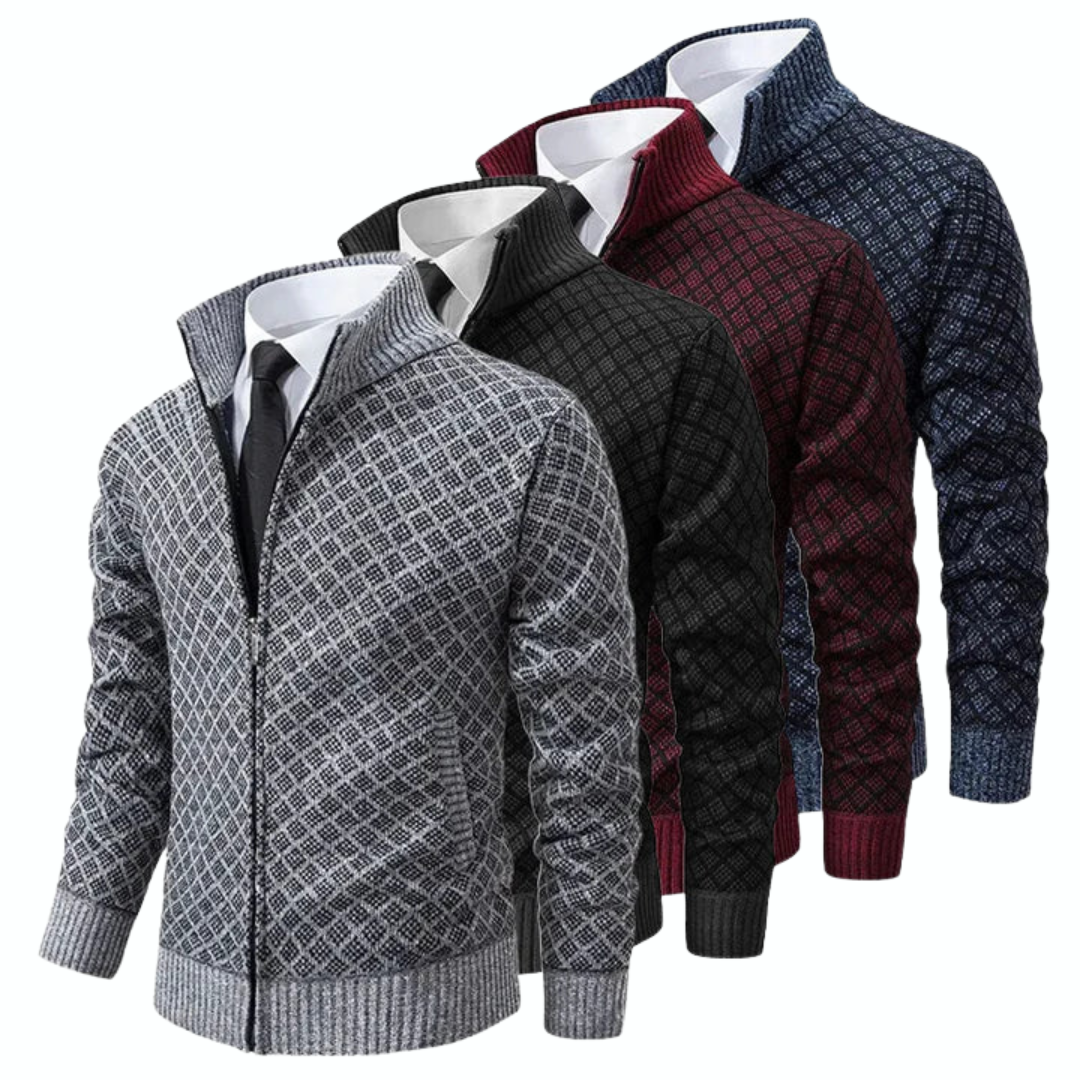 Veste zippée élégante pour homme style affaires décontracté