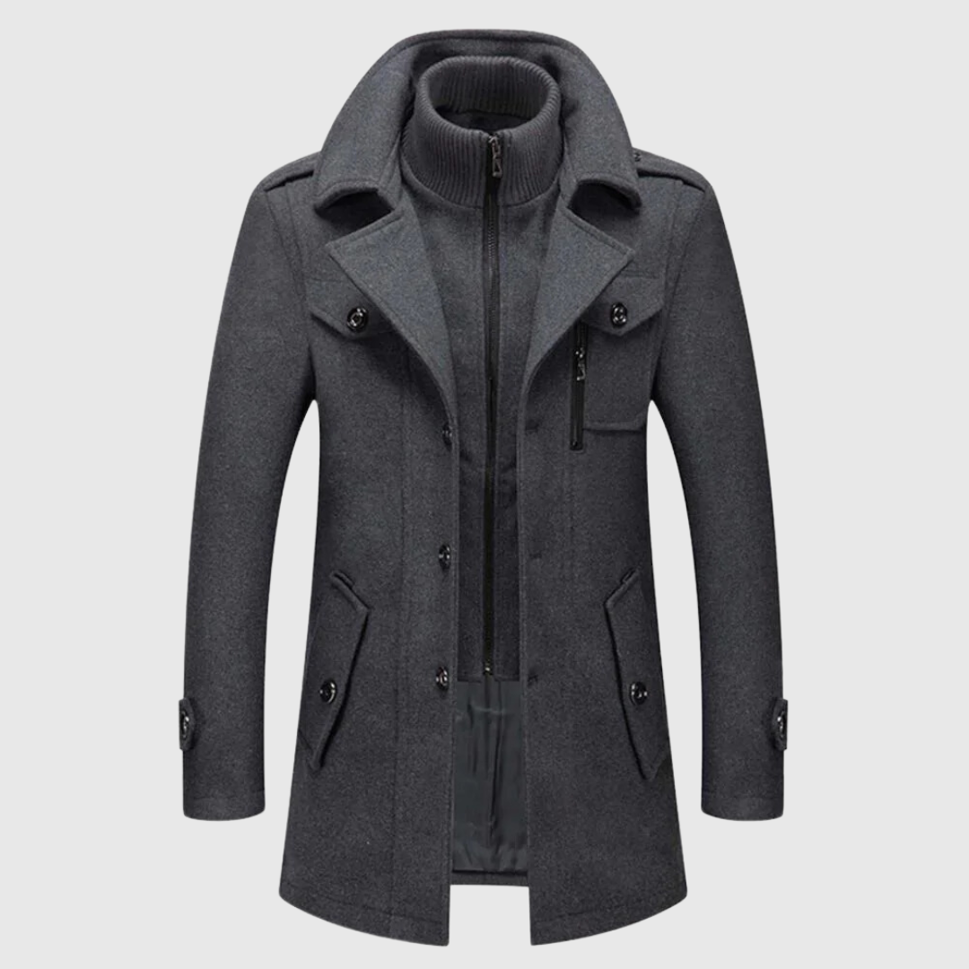 Trench-coat classique pour homme