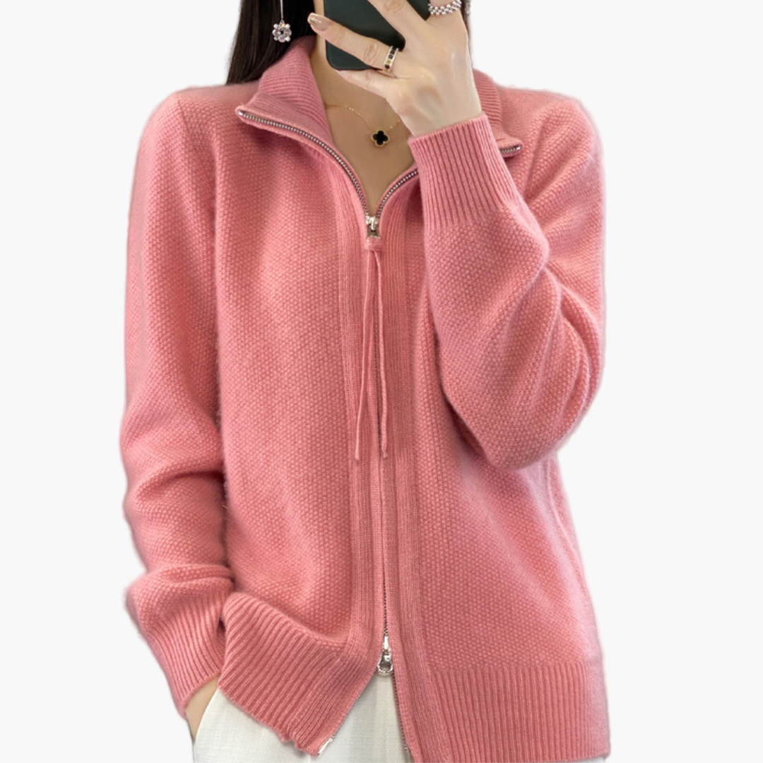 Gilet zippé femme style décontracté élégant pour toutes occasions