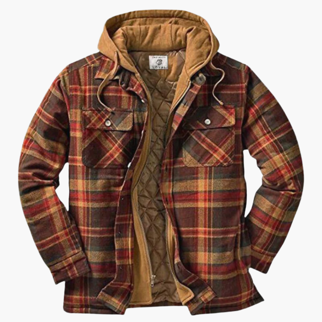 Veste à capuche style bûcheron homme polyvalente pour extérieur et ville