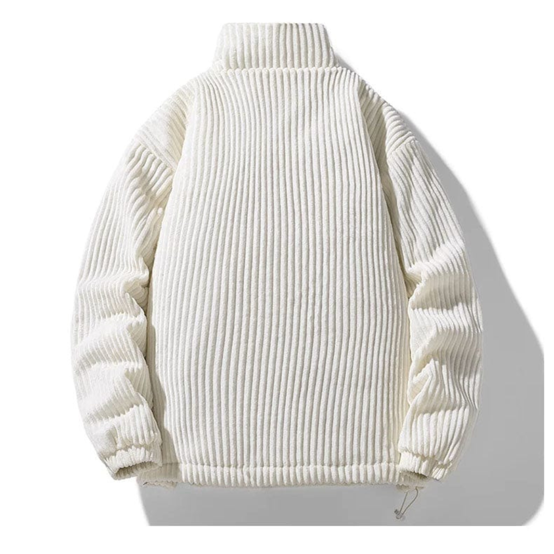 Veste en velours côtelé style urbain pour homme, idéale automne hiver