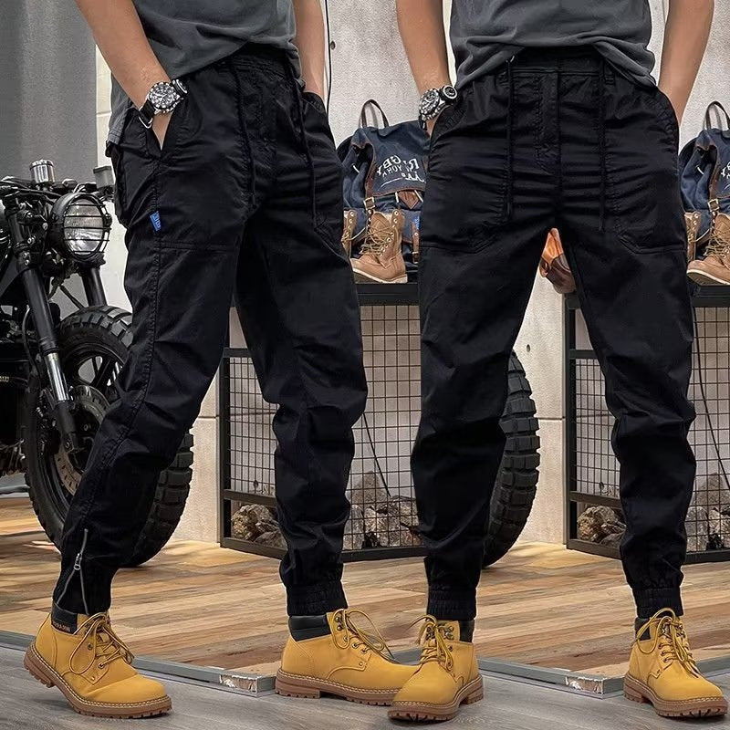 Winston – Salopettes rétro multi-poches à taille élastique