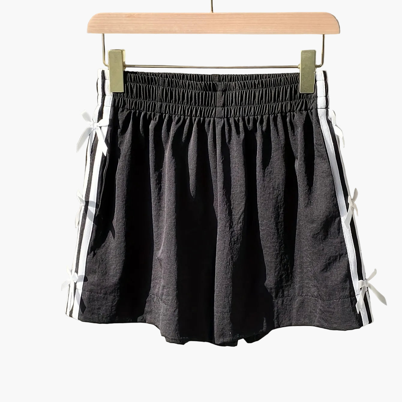 Top corto casual para mujer estilo vacaciones con nudos laterales y bandas deportivas