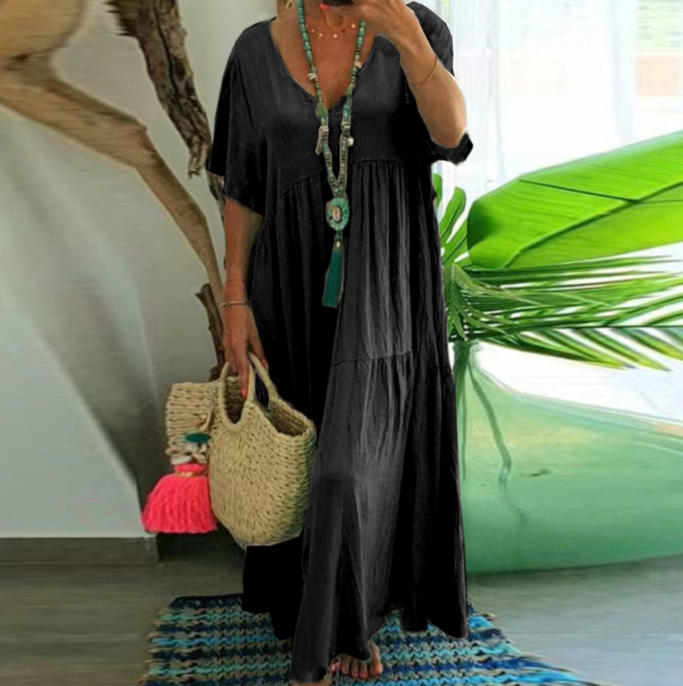 Julie – Robe Ample Multi-Couleurs Grande Taille