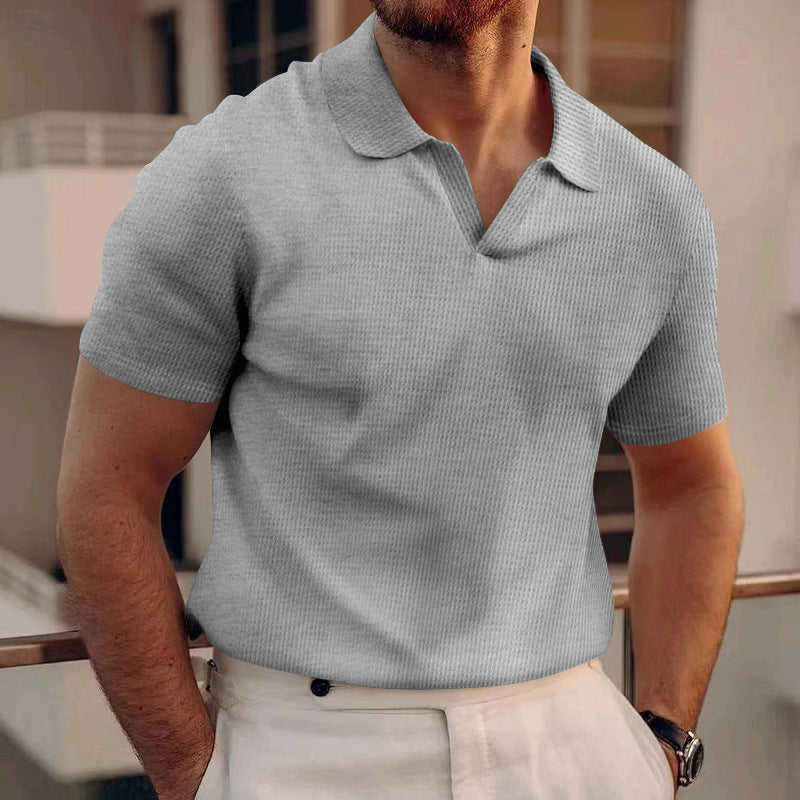 Polo homme manches courtes style slim chic décontracté été