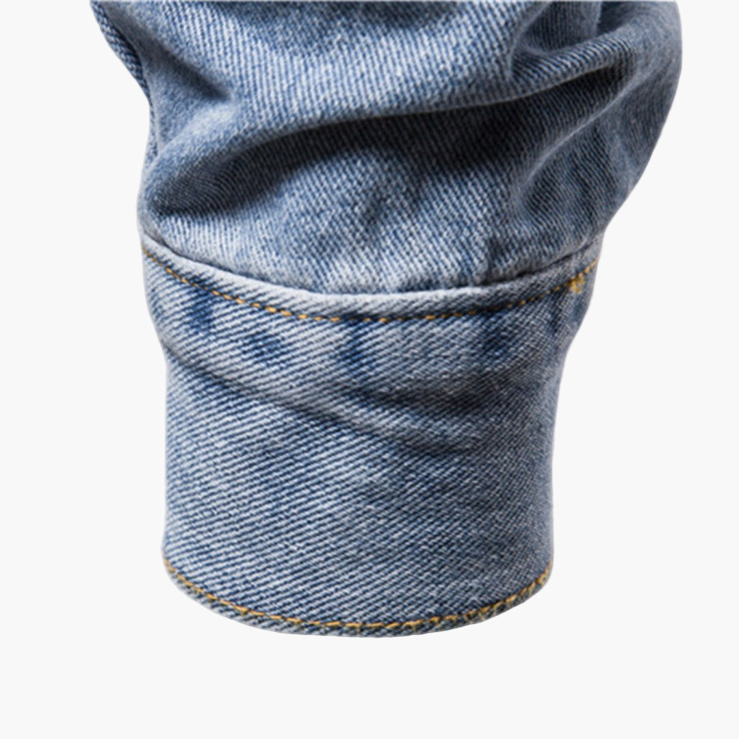 Veste en Jean Style Classique pour Homme – Idéale au Quotidien et Polyvalente