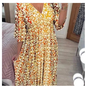 Denise – Robe Longue à Fleurs et Col en V