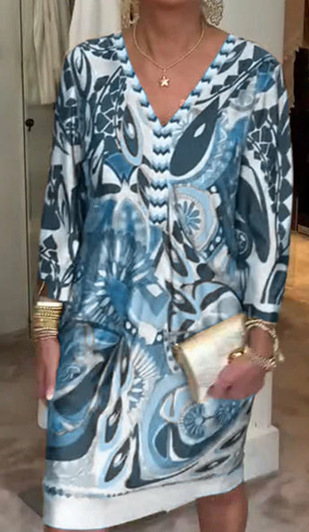 Judith – Robe d'été à col en V pour femmes